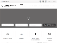 Tablet Screenshot of climbretail.com.au